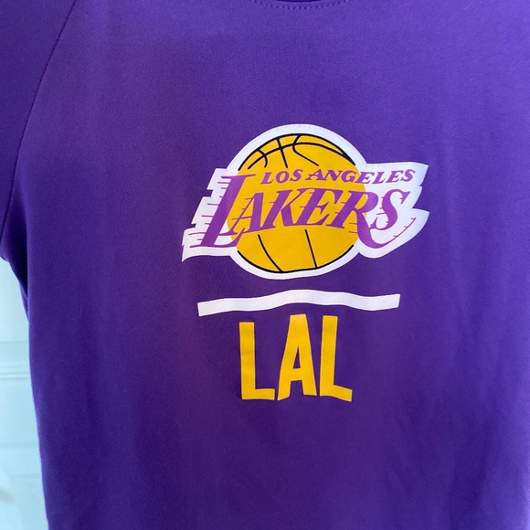 Youth under armour Los Angeles Lakers basketball combine YMD loose heat gear top - Picture 3 of 10